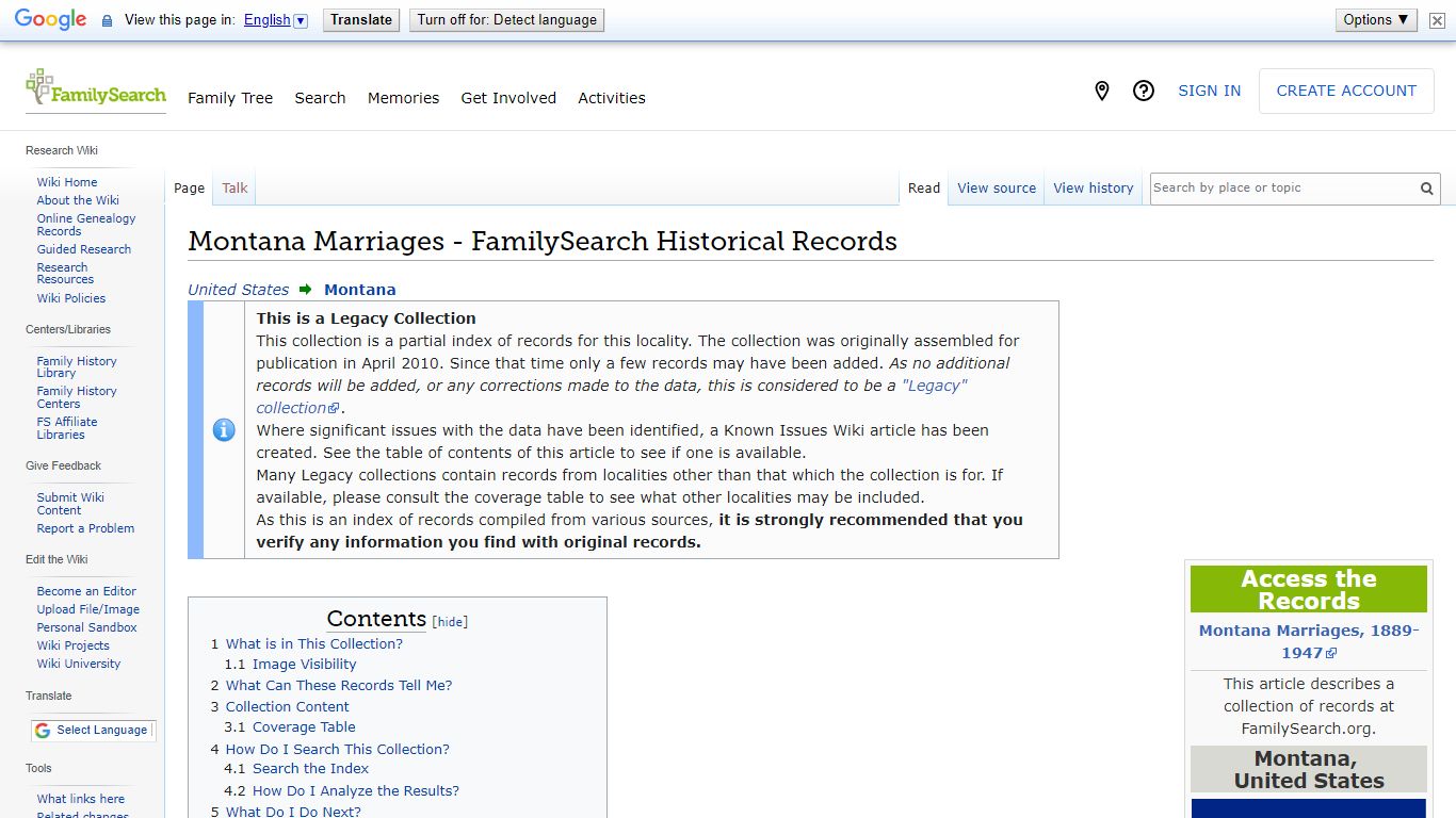 Montana Marriages - FamilySearch Historical Records